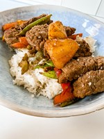 pineapple steak bowl