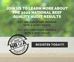 National Beef Quality Audit (NBQA) Webinars  